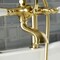 Kingston Brass AE105T7 Deck Mount Clawfoot Tub Faucet, Brushed Brass AE105T7 - alternate 2